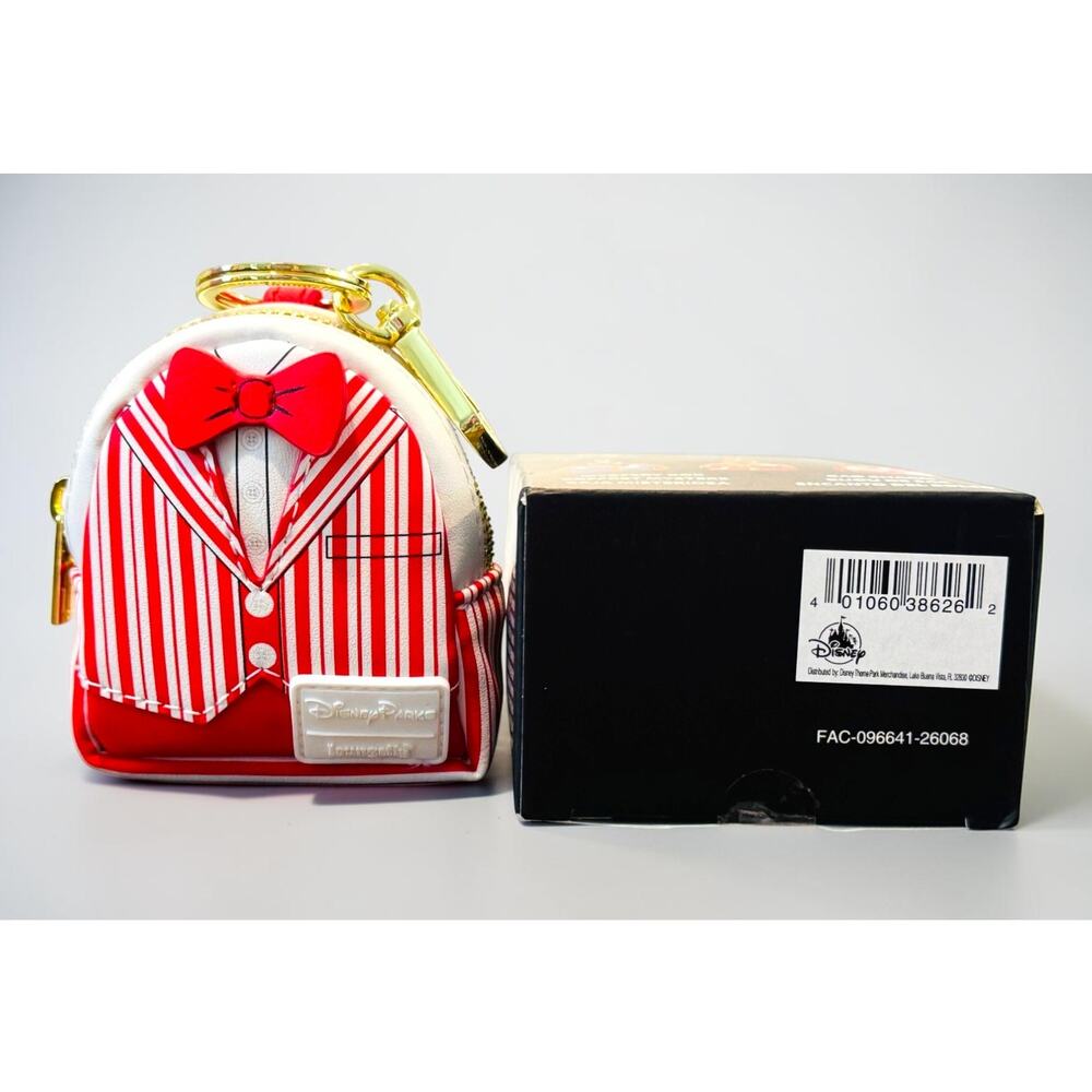 Disney Parks Loungefly Dapper Dan Cast Member Mini Backpack Bag Charm NWT